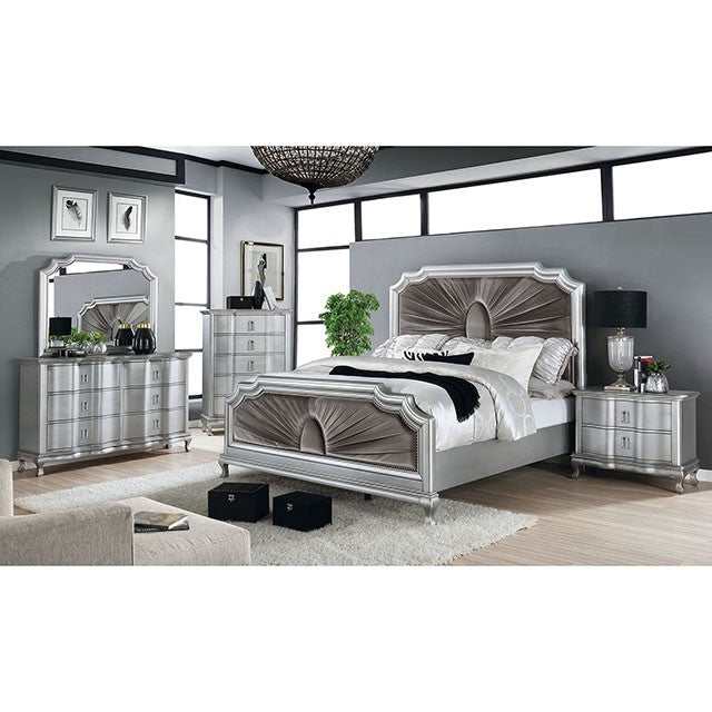 Aalok Silver/Warm Gray Eastern King Bed - Image 2