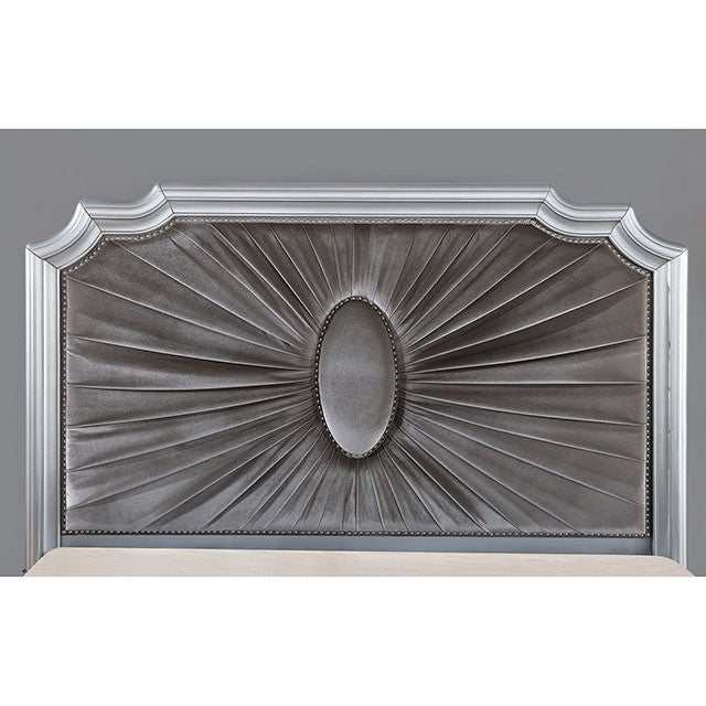 Aalok Silver/Warm Gray Queen Bed - Image 3