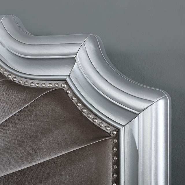 Aalok Silver/Warm Gray Queen Bed - Image 4
