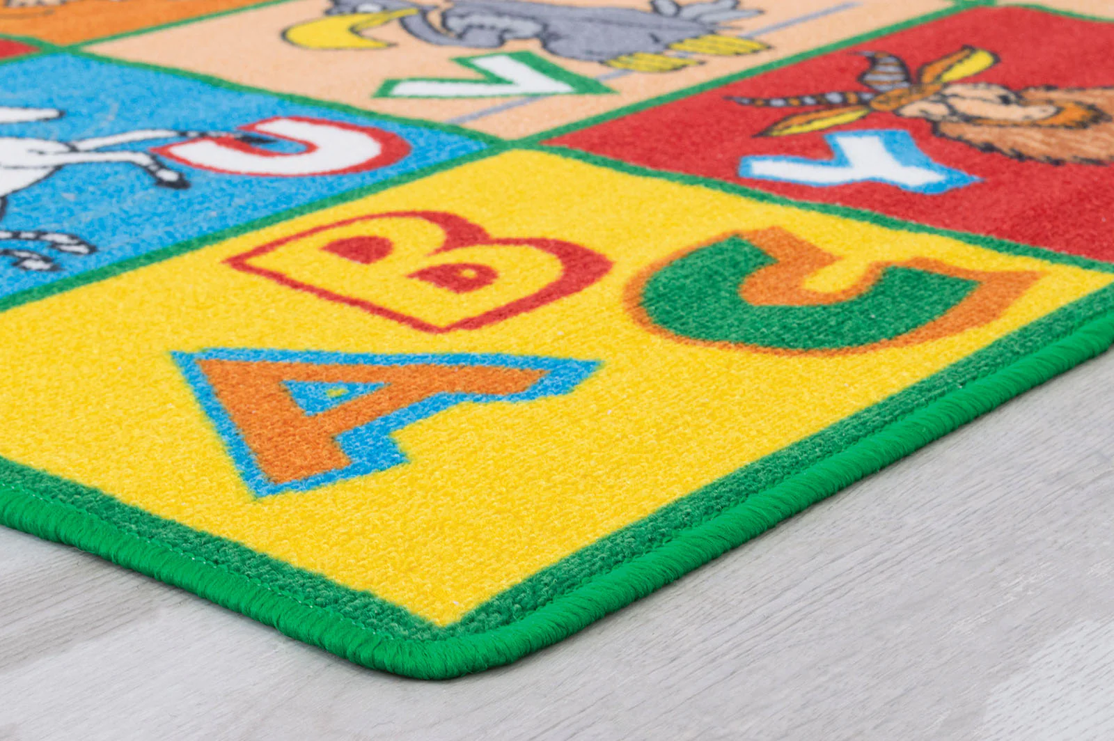 Abbey Multi Color Alphabet Animals 5' X 8' Area Rug - Image 3