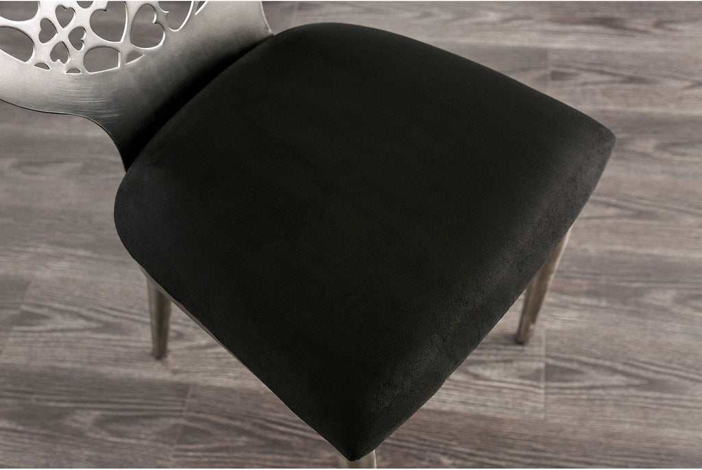 Abner Silver & Black Dining Chair (Set of 2) - Image 5