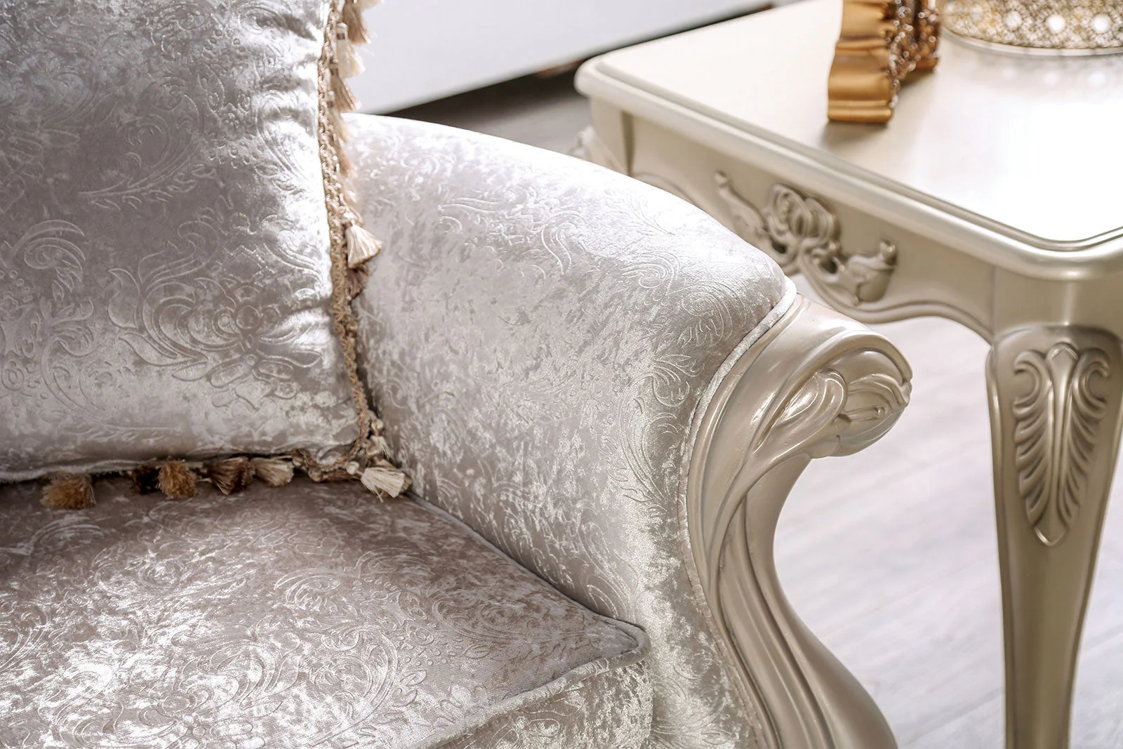 Acapulco Off-White Loveseat - Image 5