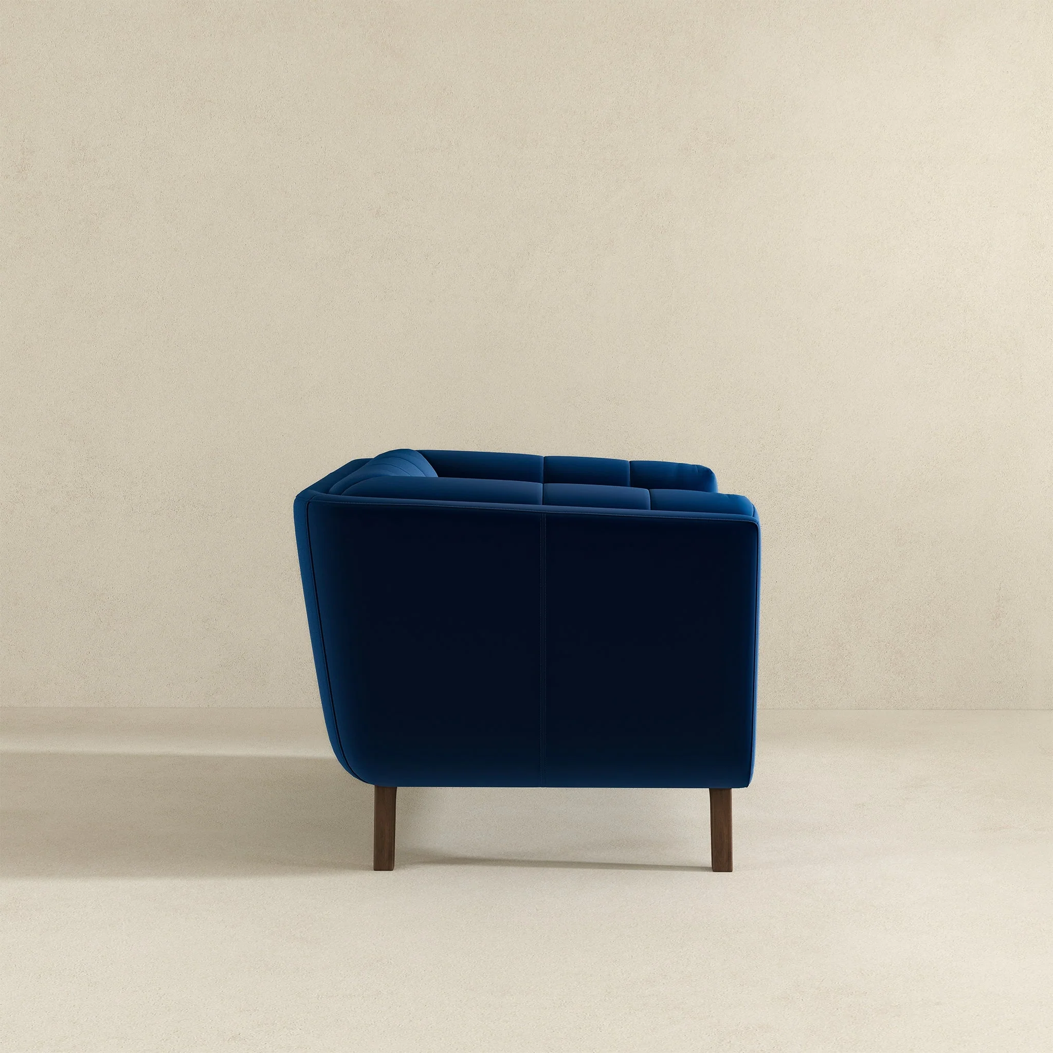 Addison Dark Blue Velvet Lounge Chair - Image 6