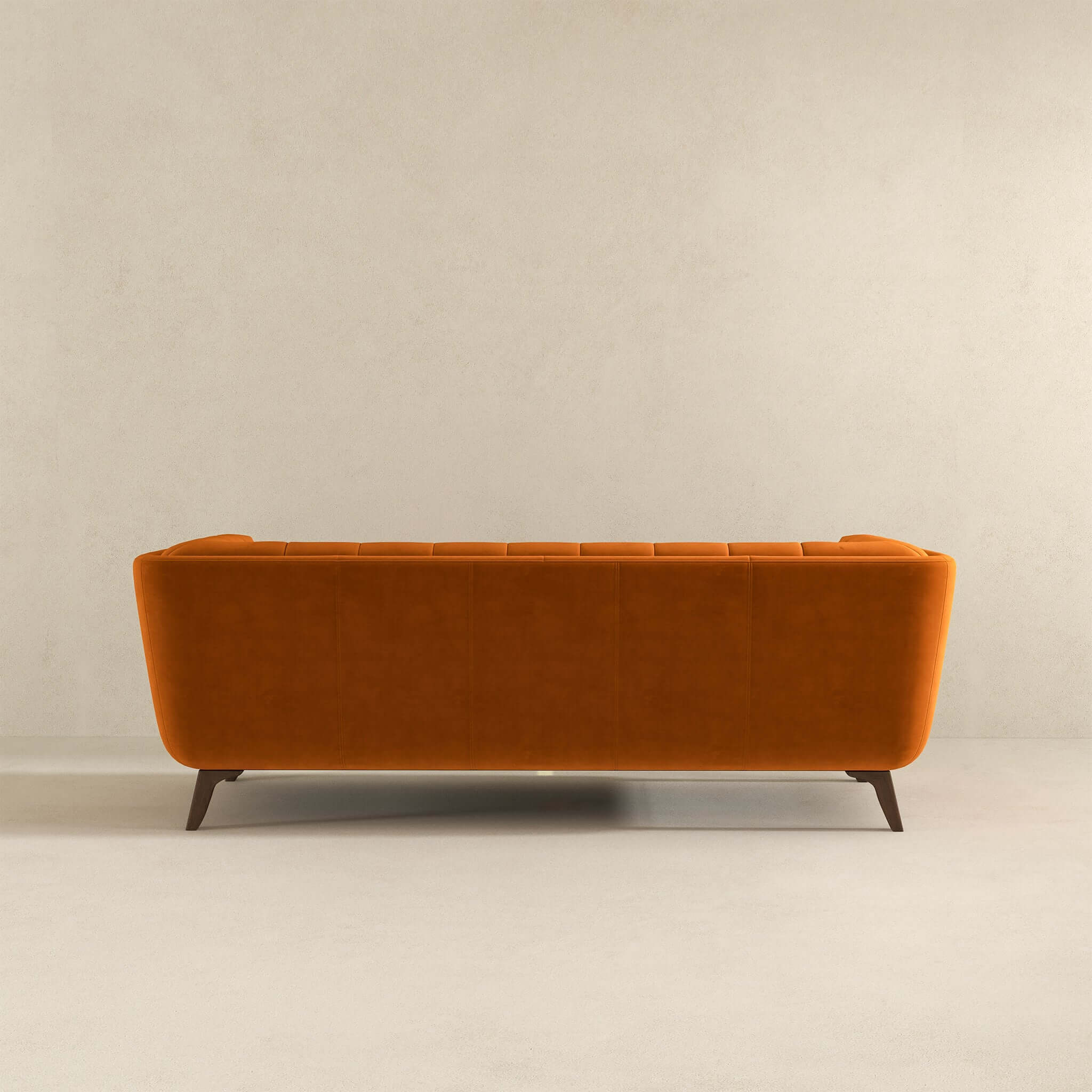 Addison Large Burnt-Orange Velvet Sofa - Image 5