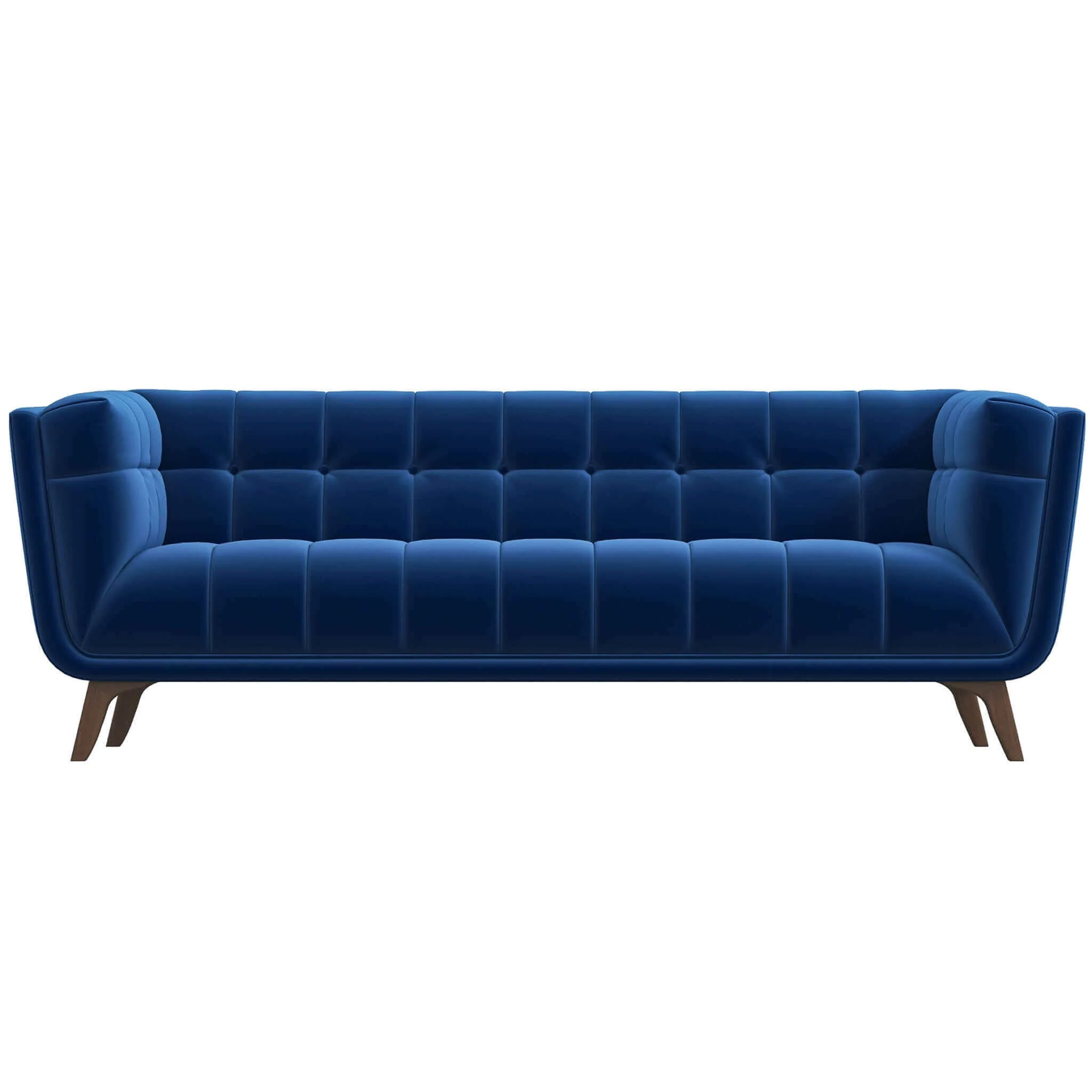 Addison Large Navy-Blue Velvet Sofa - Image 6