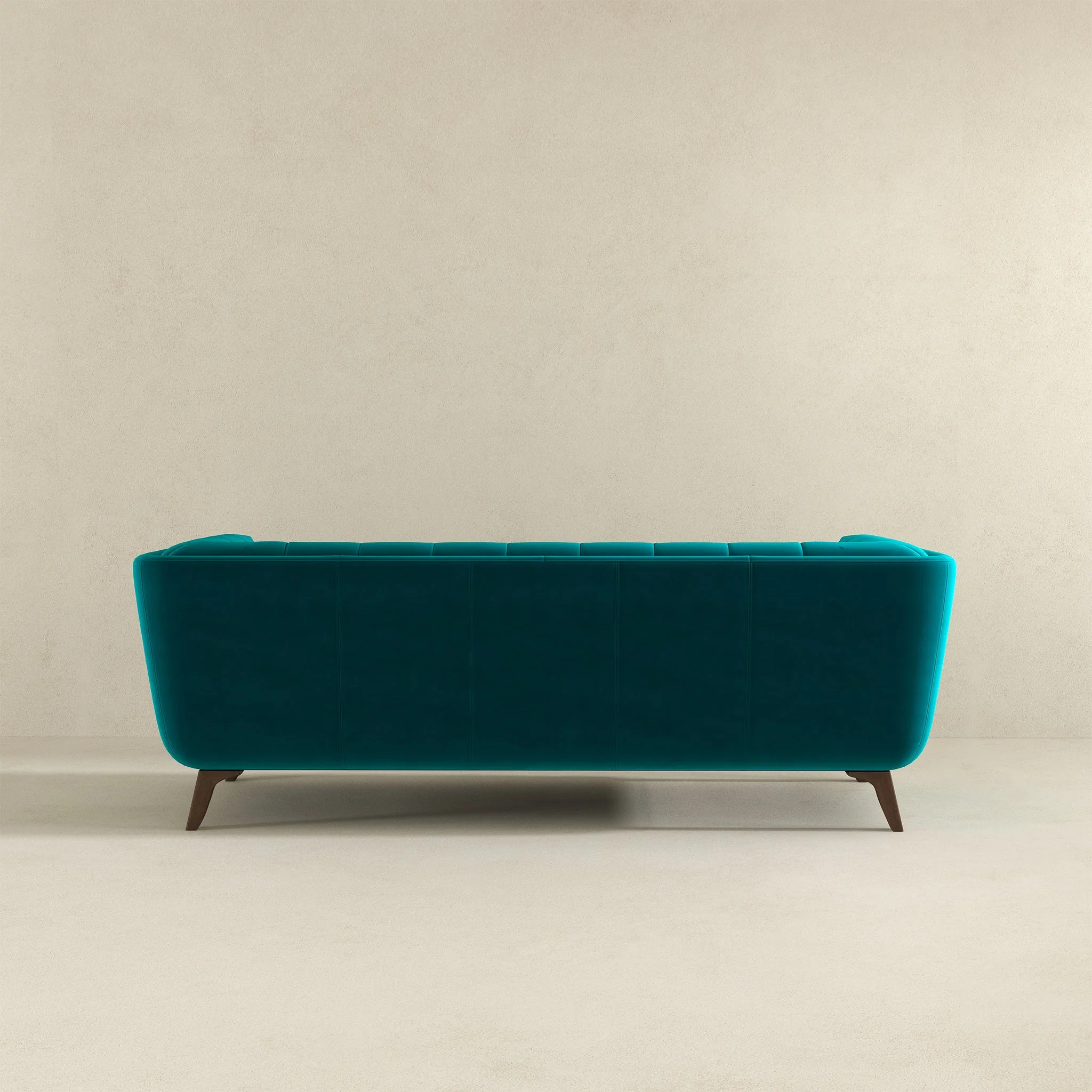 Addison Large Teal Velvet Sofa - Image 6