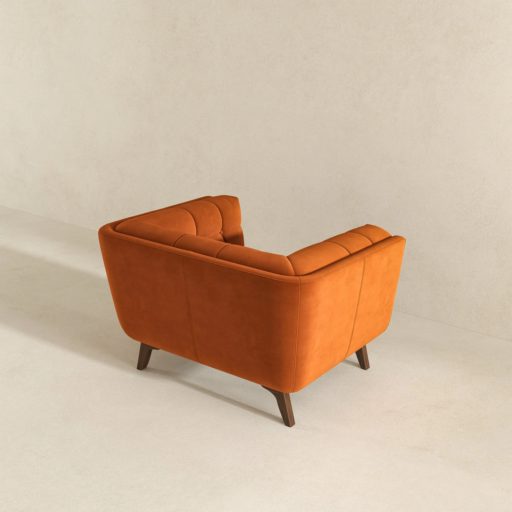 Addison Lounge Chair (Burnt Orange Velvet) - Image 6
