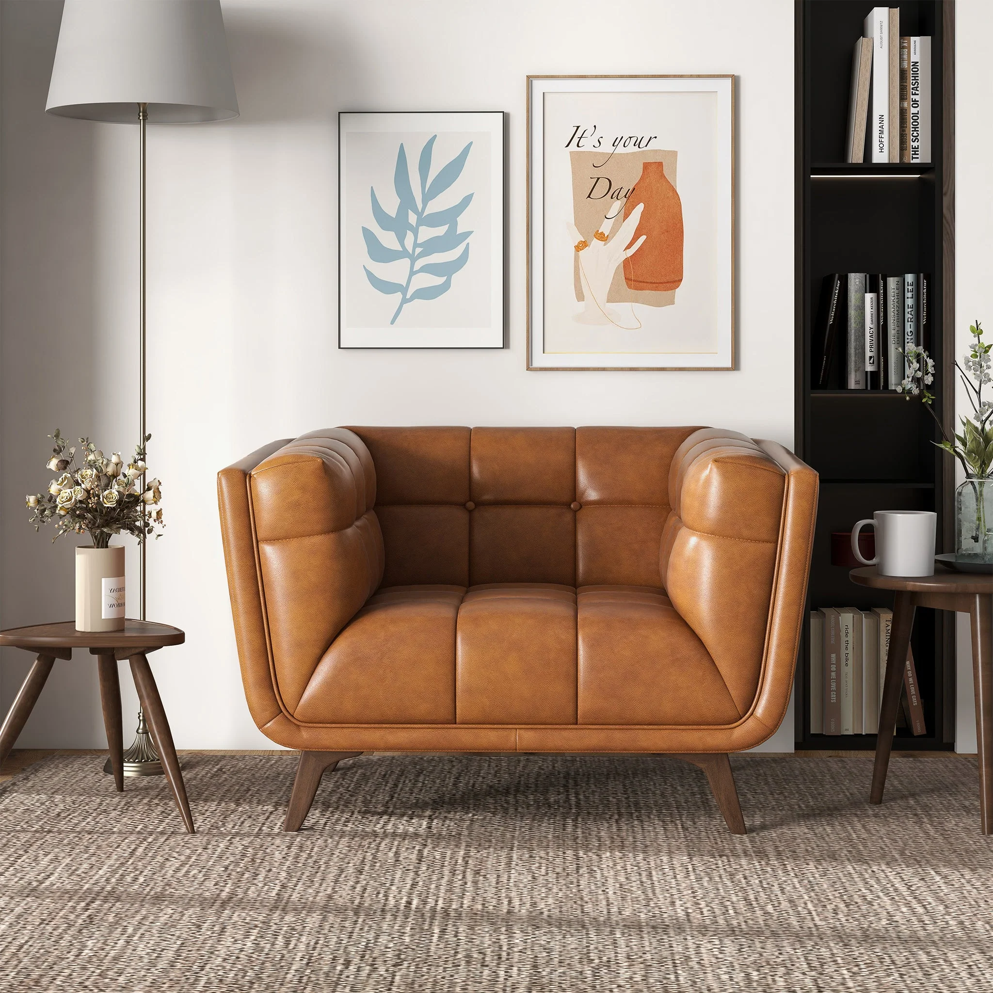 Addison Lounge Chair (Cognac Leather) - Image 3
