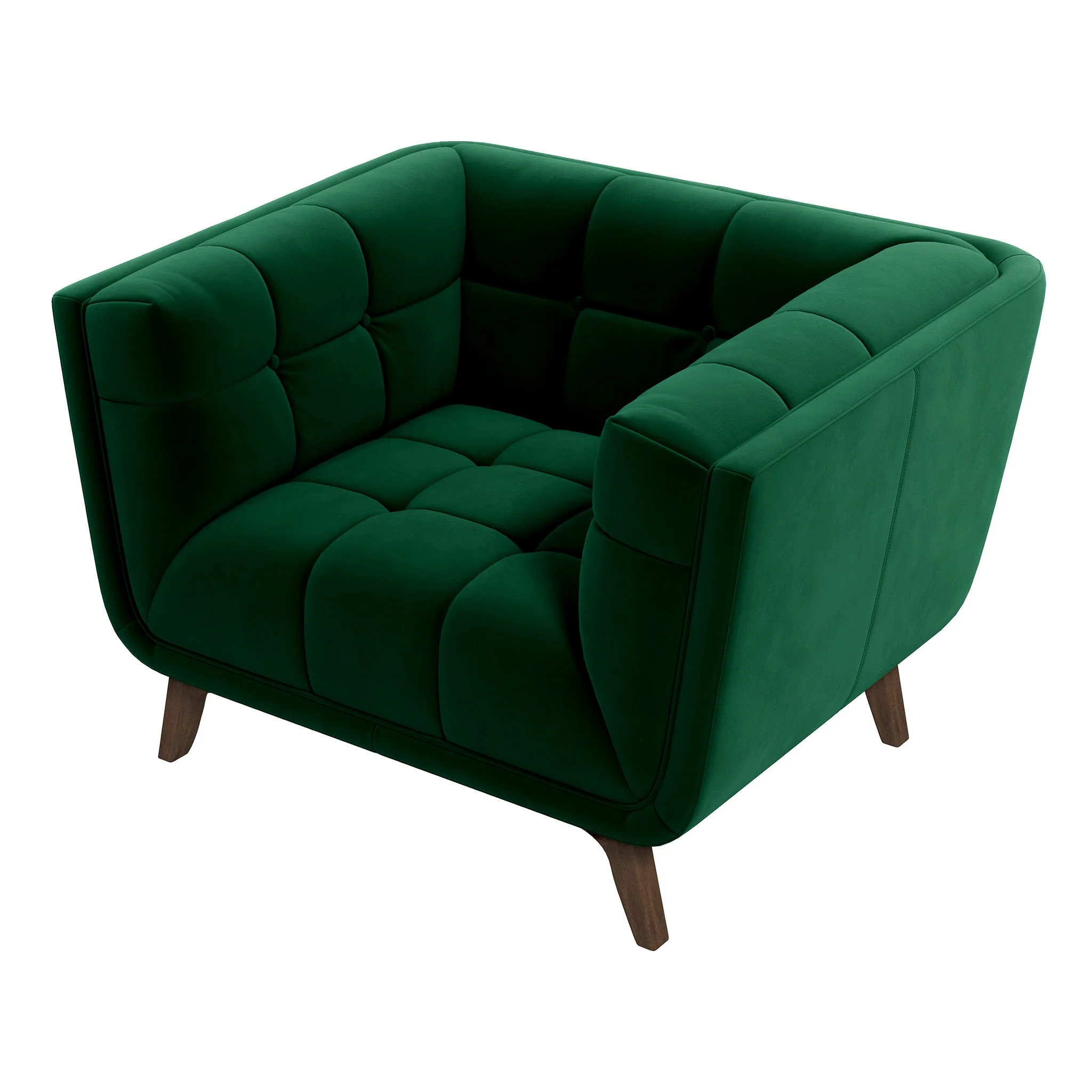 Addison Lounge Chair (Dark Green Velvet) - Image 7
