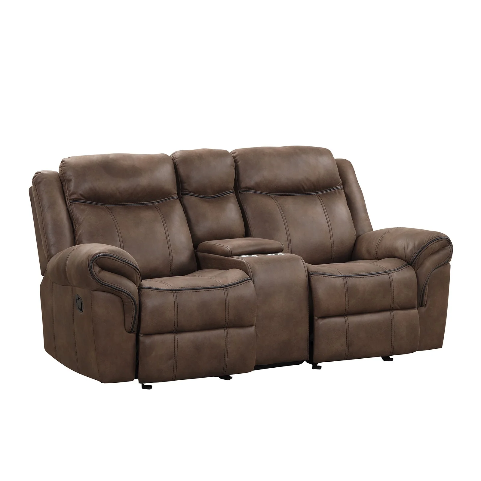 Agata Brown Sofa & Loveseat - Image 3