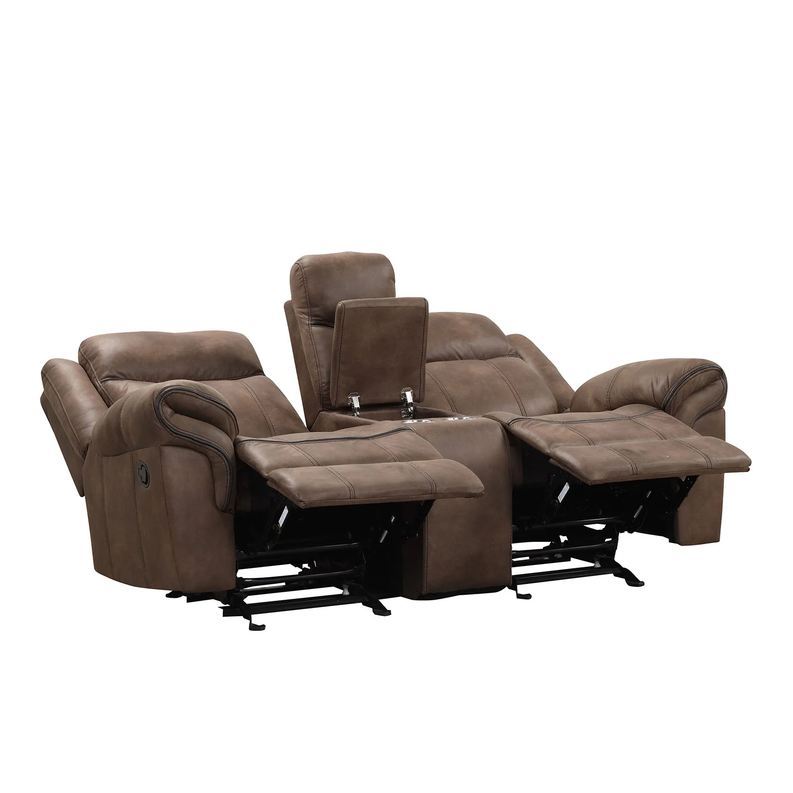 Agata Brown Sofa & Loveseat - Image 4
