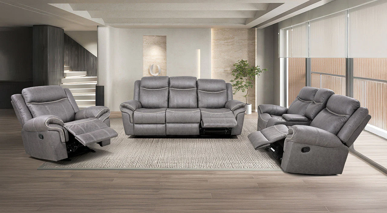 Agata Warm Gray Glider Recliner - Image 2