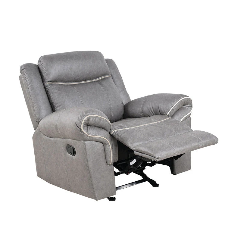 Agata Warm Gray Glider Recliner - Image 3