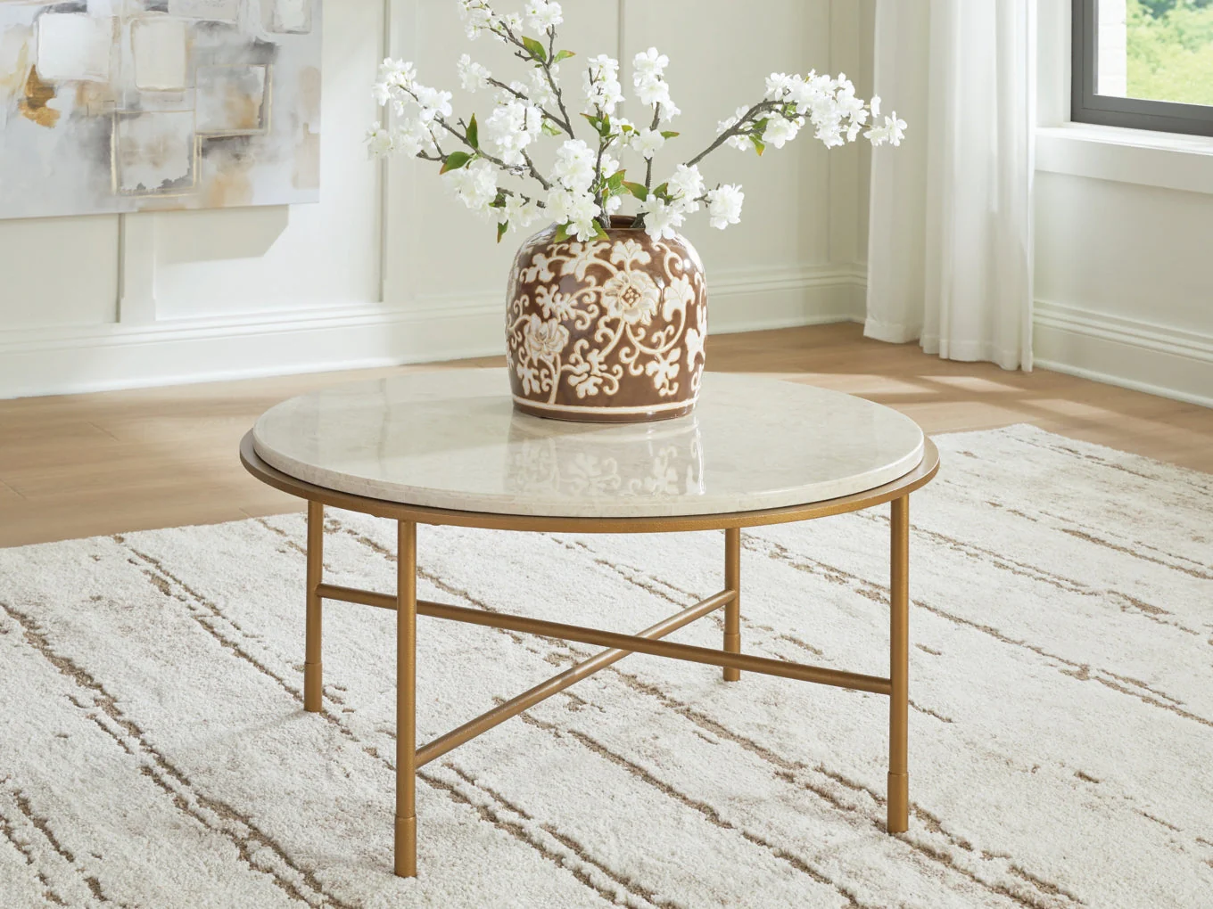 Alben Round Cocktail Table - Image 2