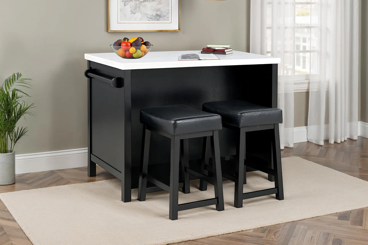 Albergo Black 3 Pc. Bar Table Set - Image 2