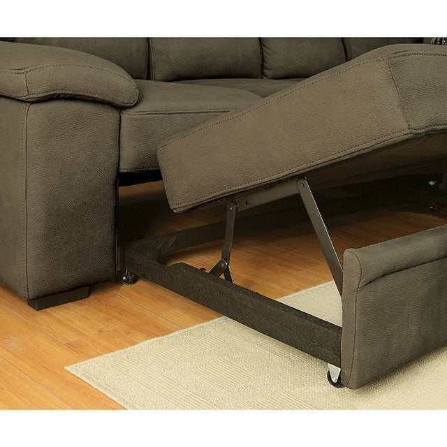 Alcester Brown Sectional w/ Sleeper - Image 7