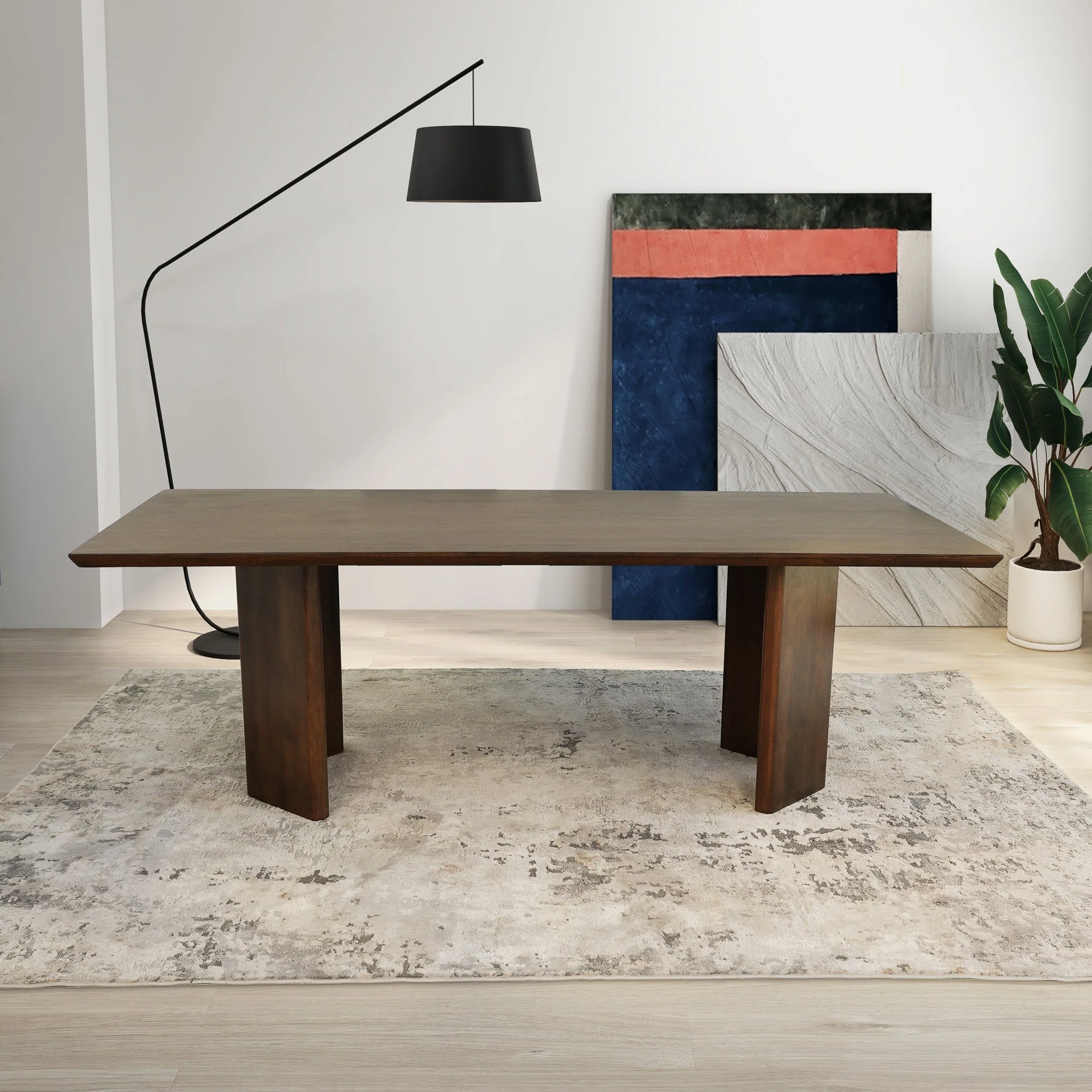 Alden Walnut Dining Table - Image 4