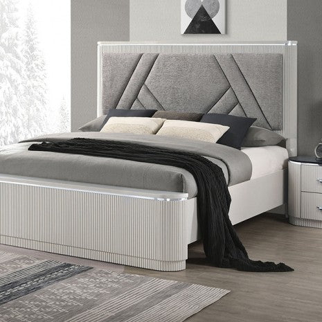 Aldgate Light Gray Queen 5 Piece Bedroom Set w/Chest - Image 2