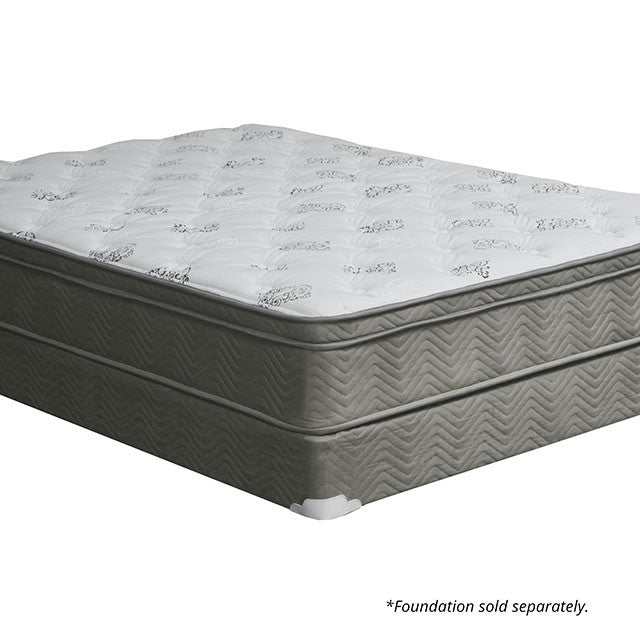 Aleksa White/Gray 11" Euro Top Full Mattress - Image 2