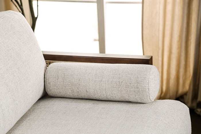 Alesund Beige & Walnut Chair - Image 3