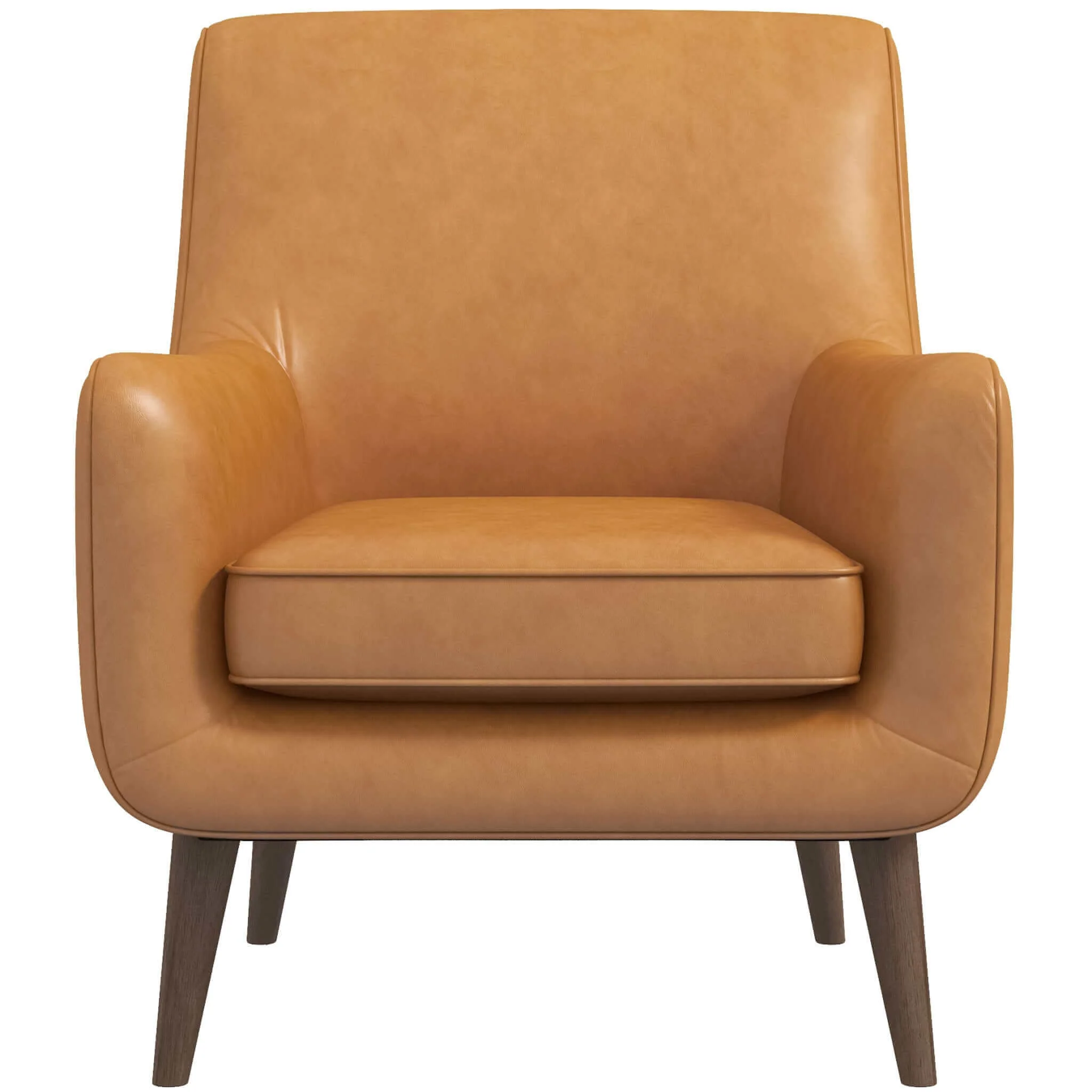 Alex Tan Leather Lounge Chair - Image 2
