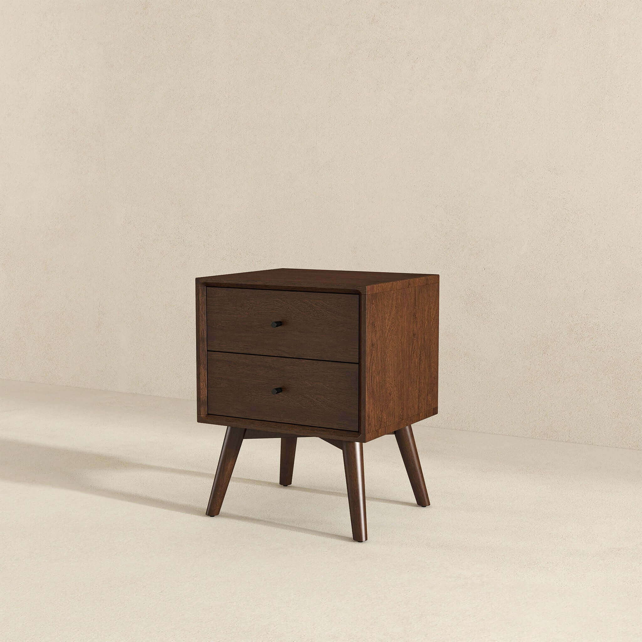 Alexa Mid Century Modern Style Night Stand 2-Drawer - Image 5