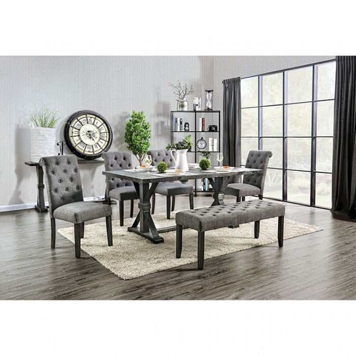 Alfred Antique Black Dining Table - Image 8