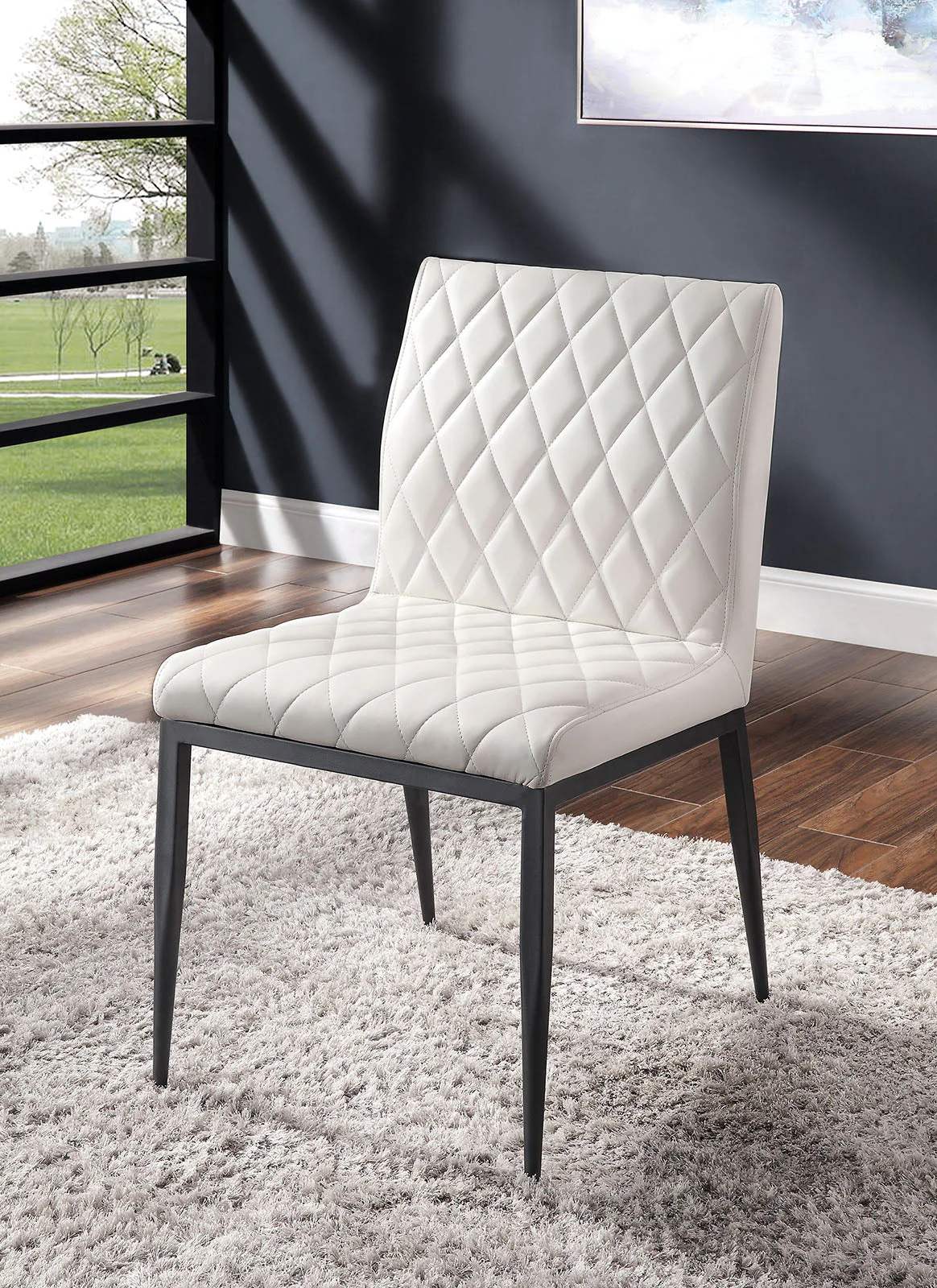 Alisha White/Black 7 Pc. Dining Set - Image 4