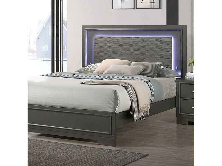 Alison Dark Walnut Queen Bed