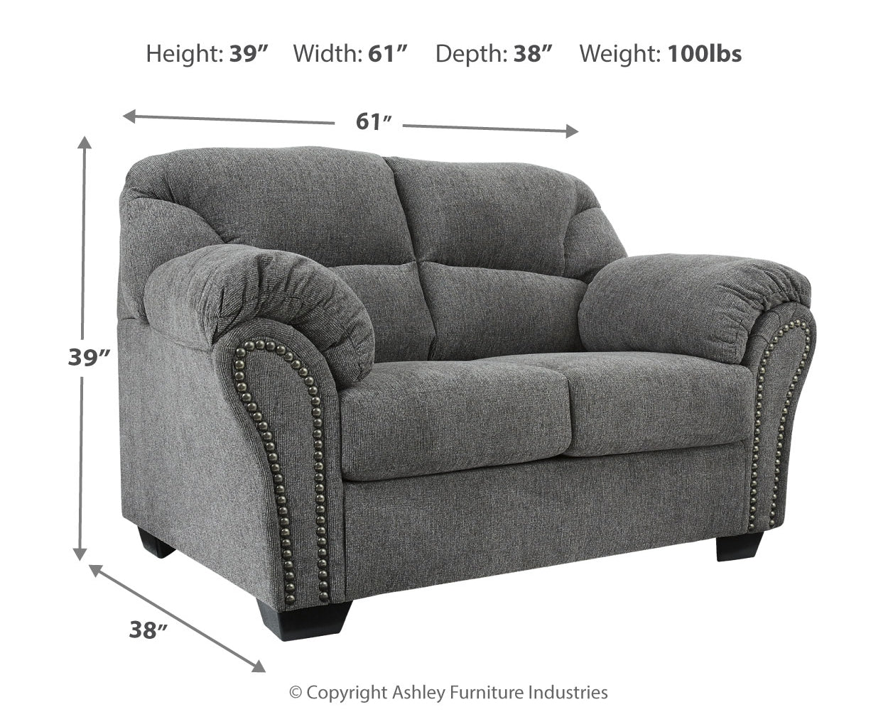Allmaxx Loveseat - Image 4