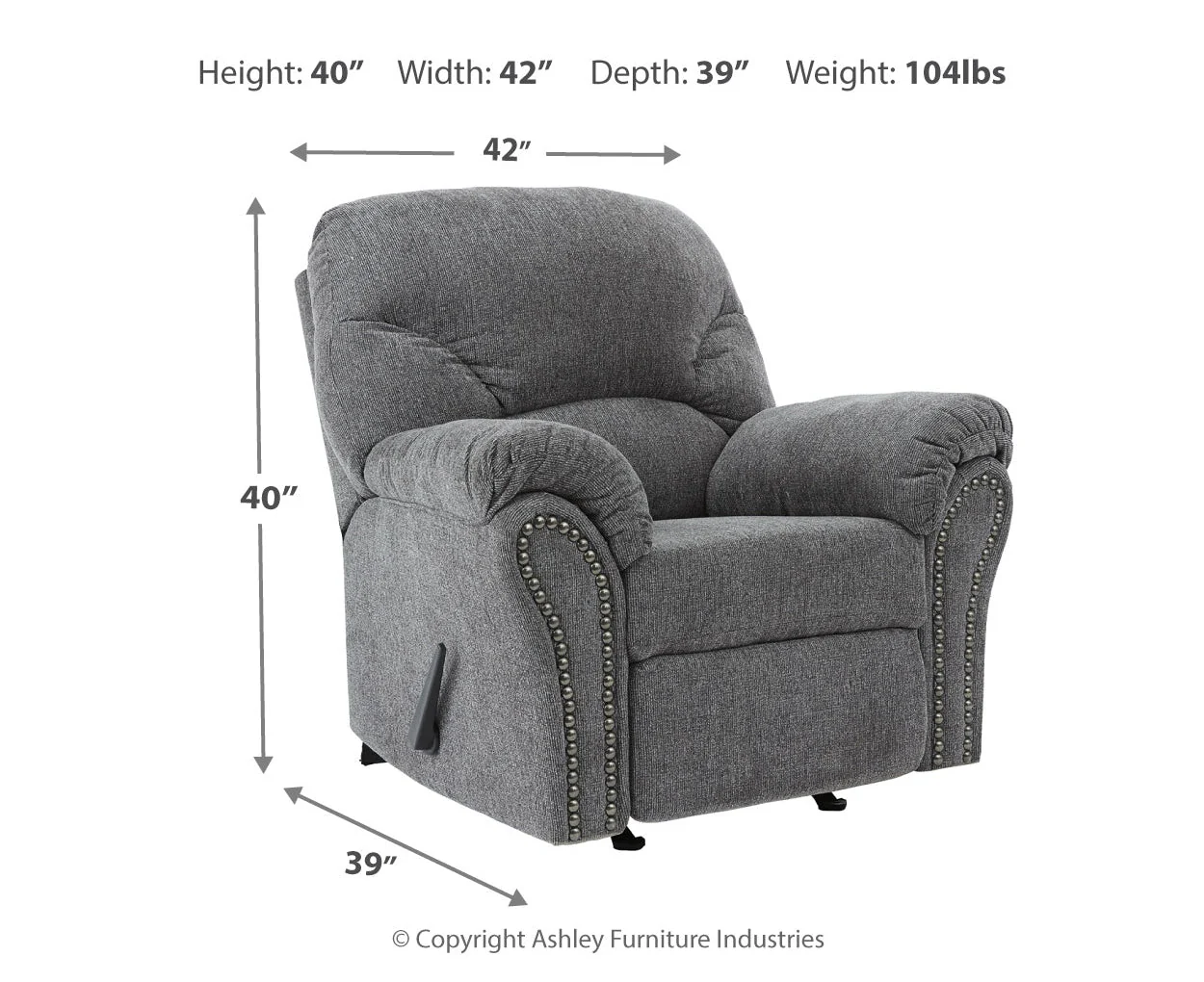 Allmaxx Rocker Recliner - Image 4