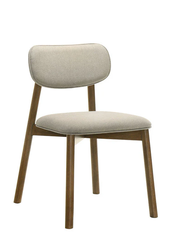 Alnwick Walnut/Beige Side Chair (Set of 2) - Image 2
