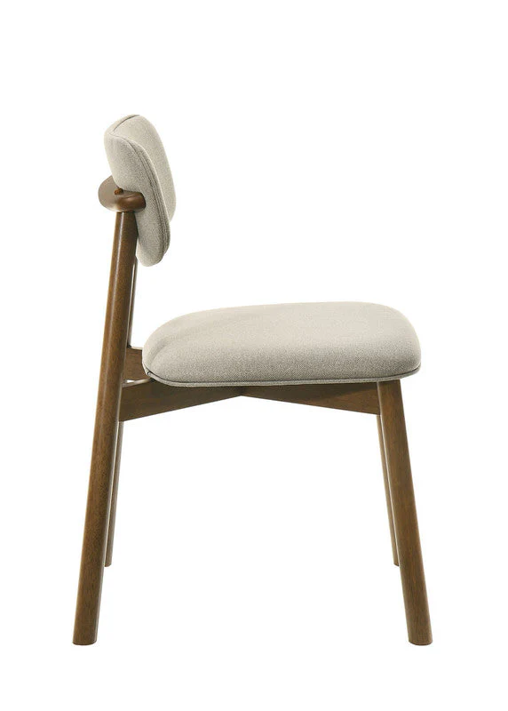 Alnwick Walnut/Beige Side Chair (Set of 2) - Image 4