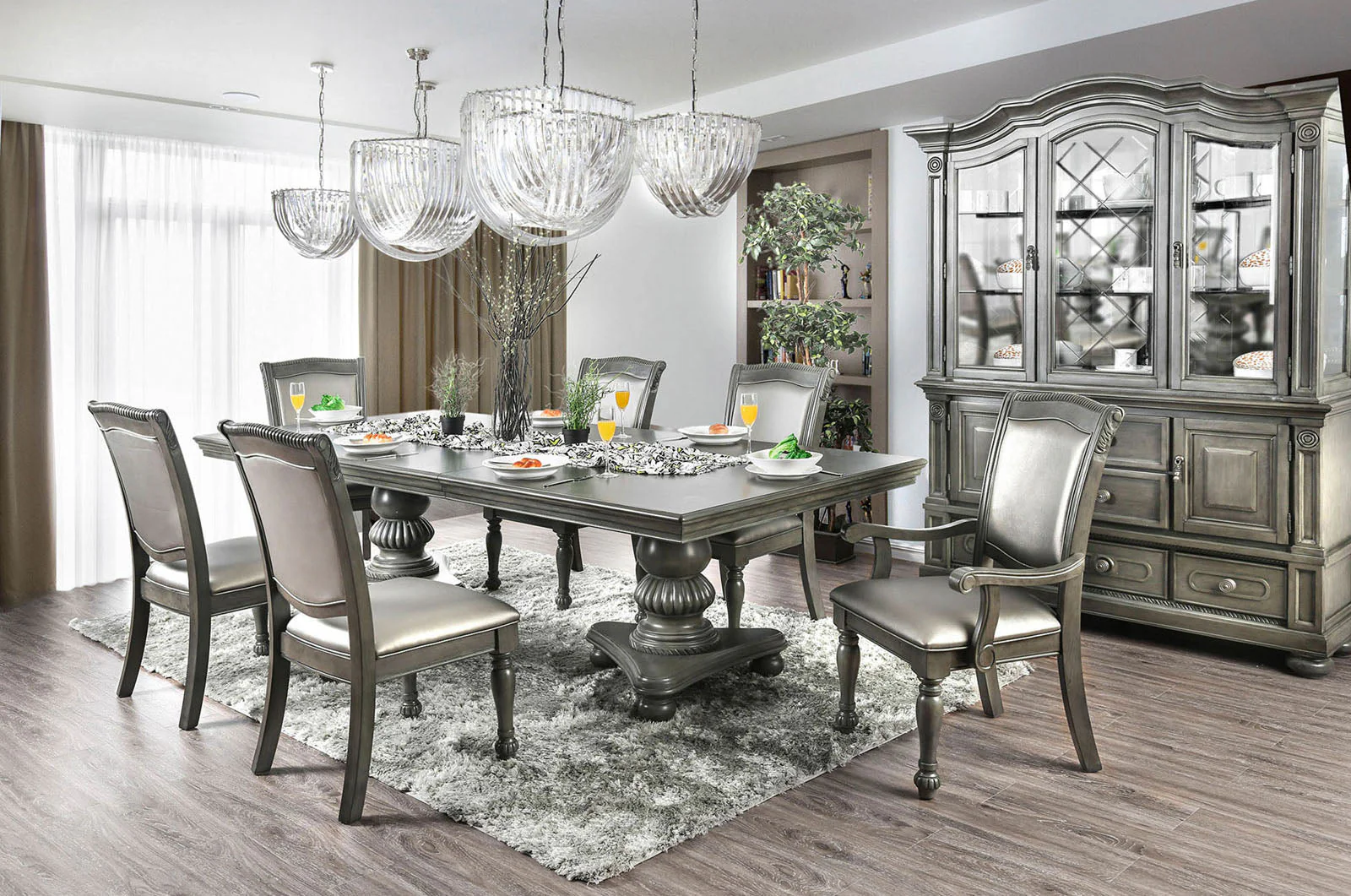 Alpena Gray 7 Pc. Dining Room Set - Image 6