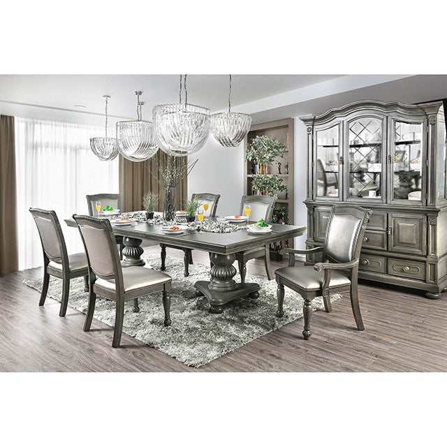 Alpena Gray/Silver Arm Chair (Set of 2) - Image 2