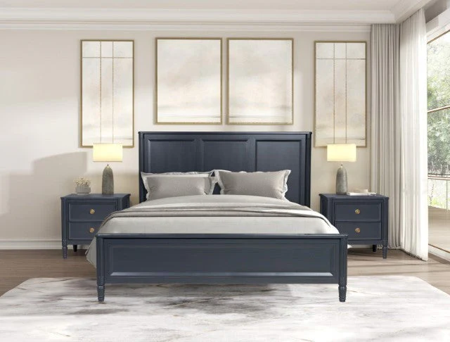 Altamira Malta Blue Eastern King Bed - Image 2