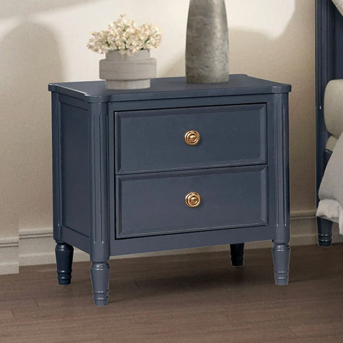 Altamira Malta Blue Queen 5 Piece Bedroom Set w/2 Nightstands - Image 3
