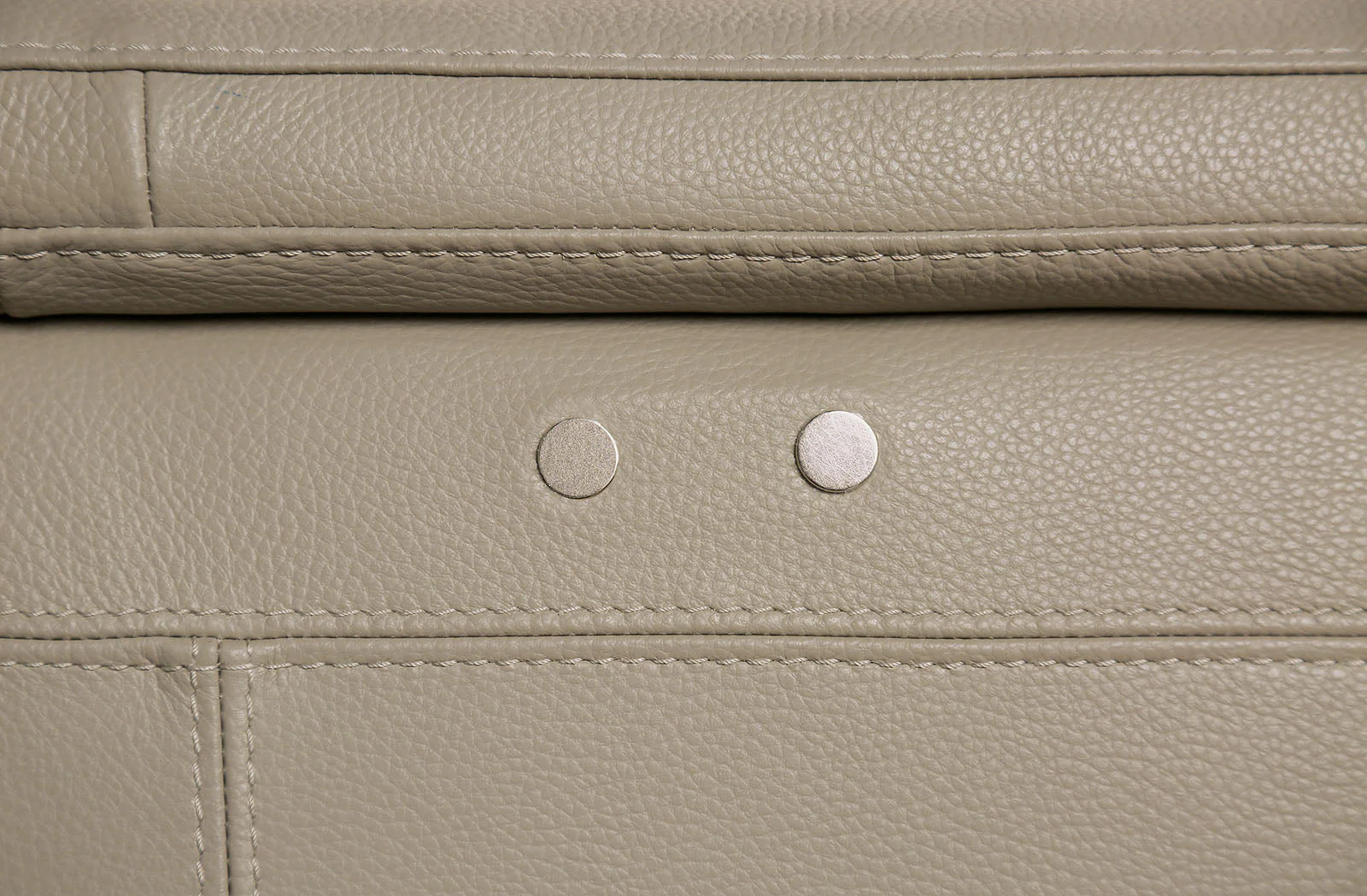 Altamura Taupe Real Italian Leather Power Reclining Sofa - Image 2