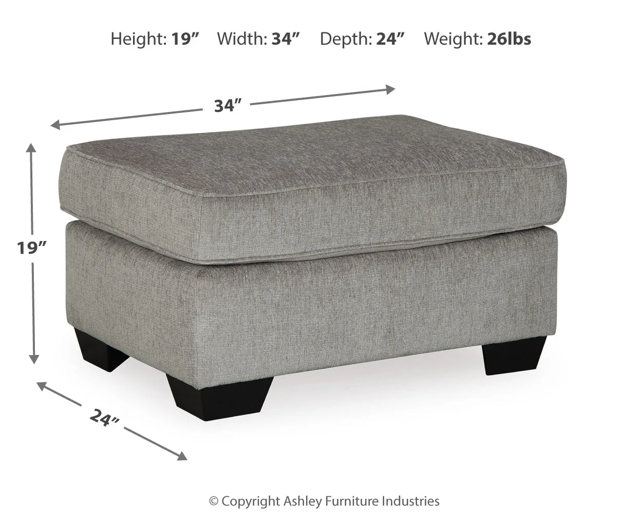 Altari Chair and Ottoman - Image 10