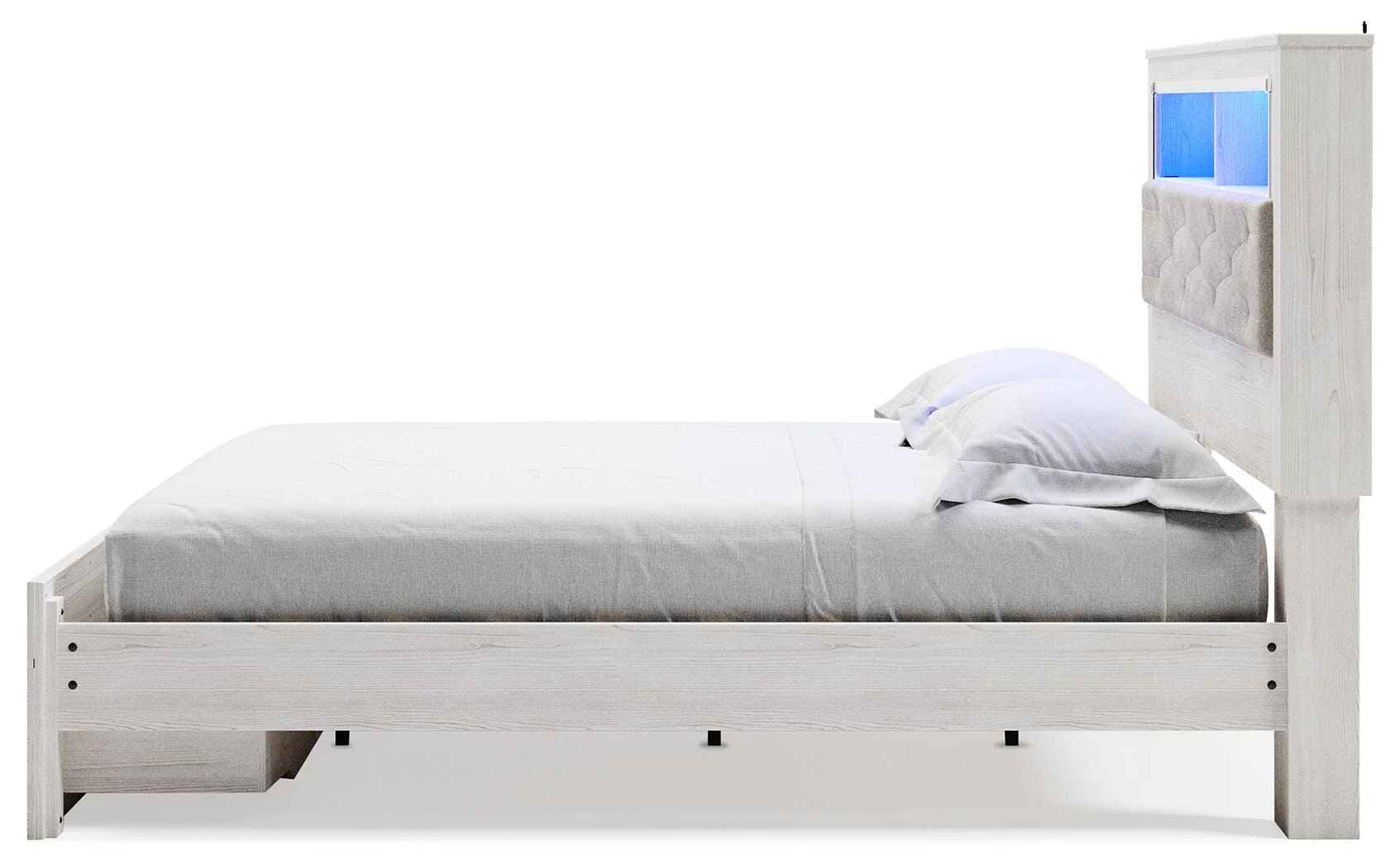 Altyra Upholstered Bookcase Bed with Storage - Image 13