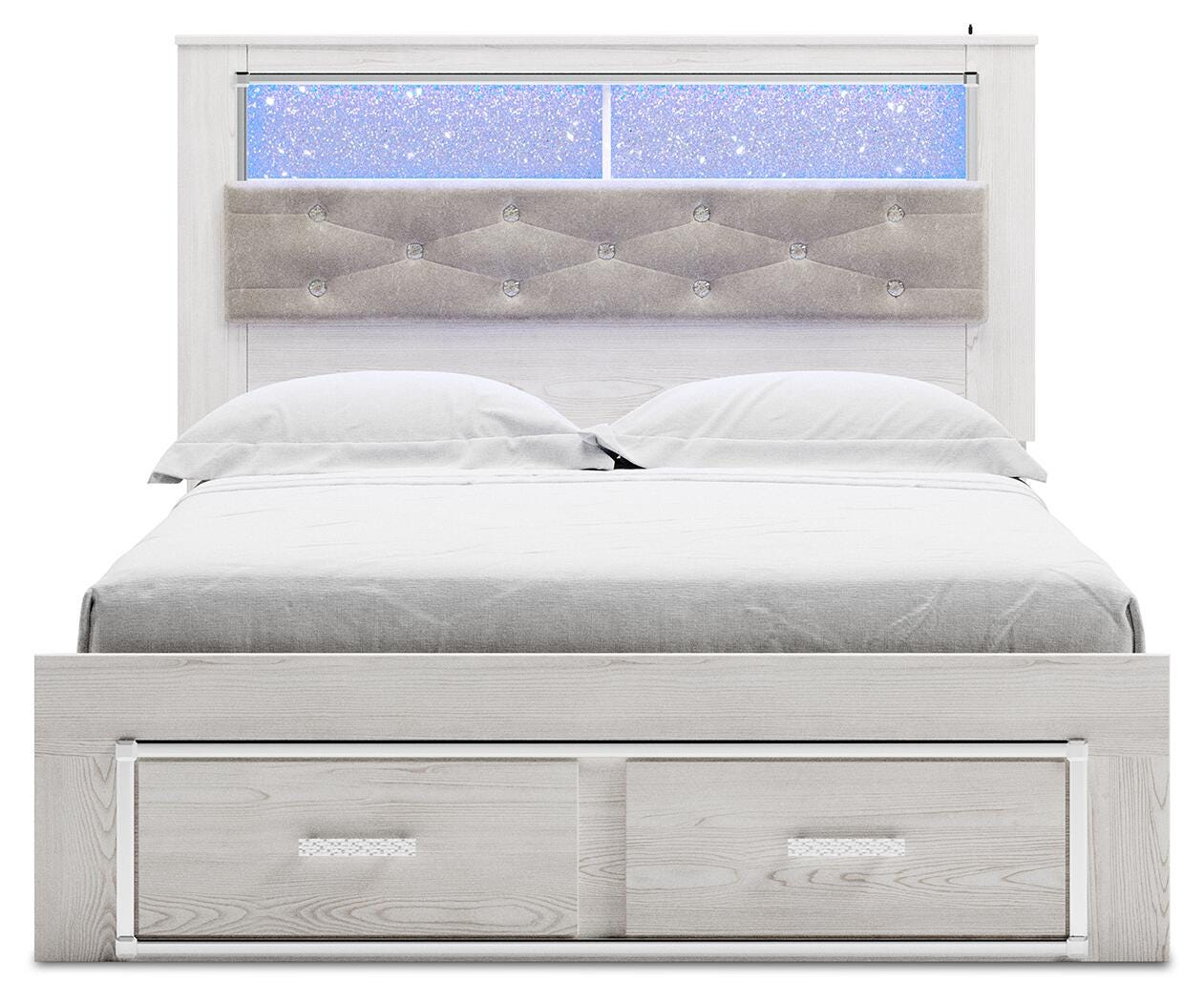 Altyra Upholstered Bookcase Bed with Storage - Image 8