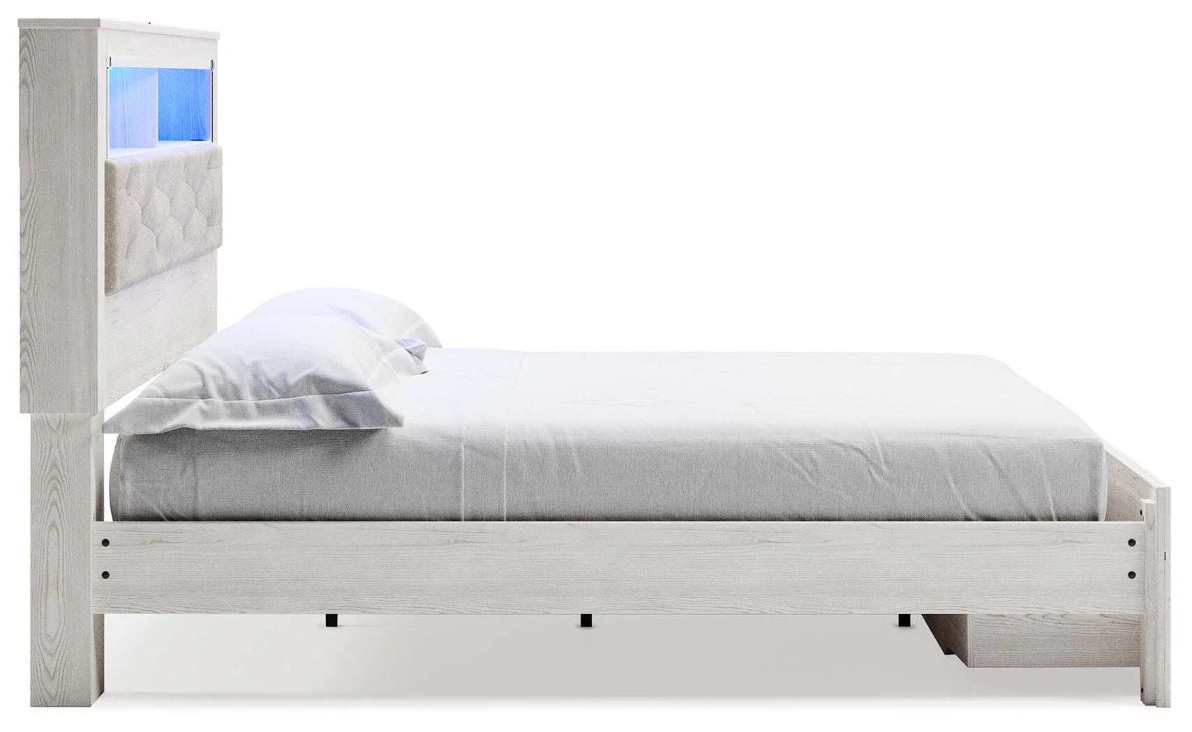 Altyra Upholstered Bookcase Bed with Storage - Image 9