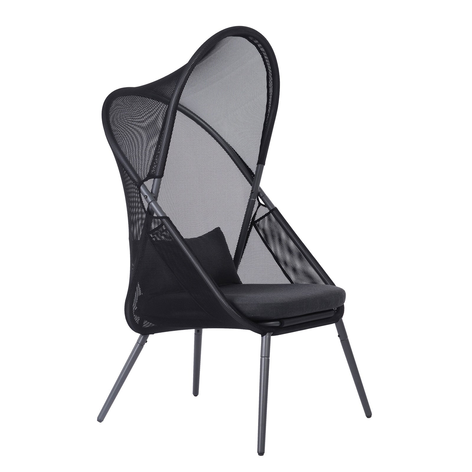 Alverta Black Outdoor Chair - Image 2