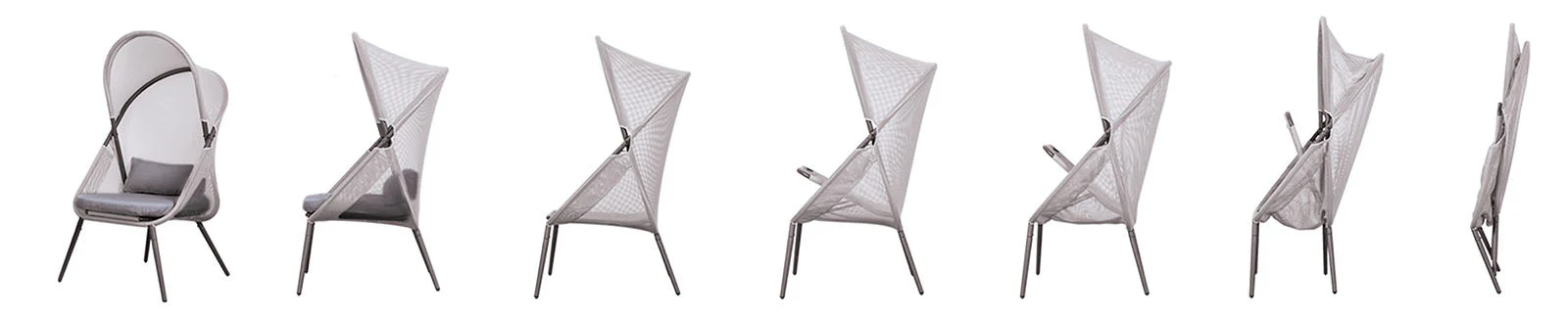 Alverta Light Gray Outdoor Chair - Image 3