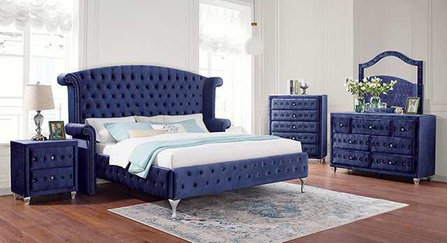 Alzir Blue Eastern King Bed - Image 2