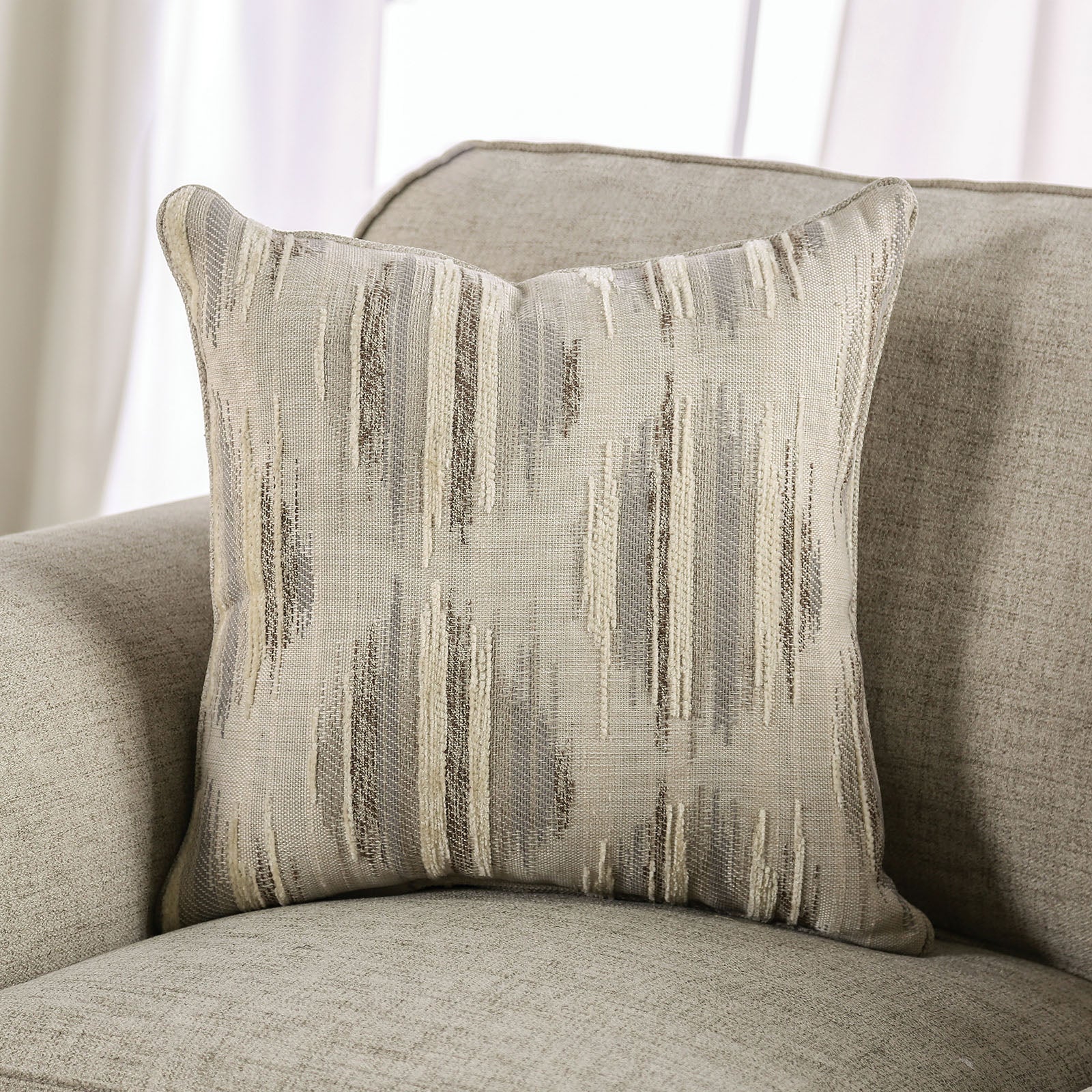 Amaya Cream Sofa - Image 4