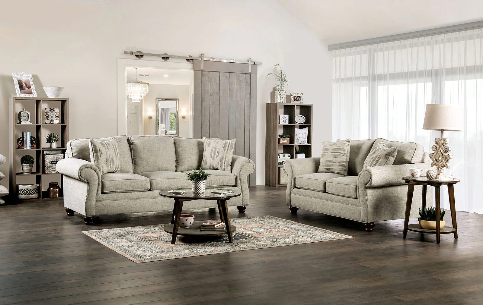 Amaya Cream Sofa - Image 6
