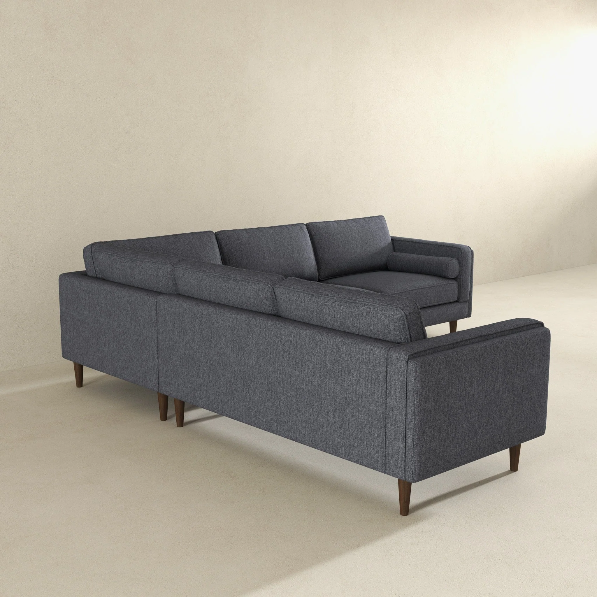Amber Grey Fabric Sectional Corner Sofa - Image 3