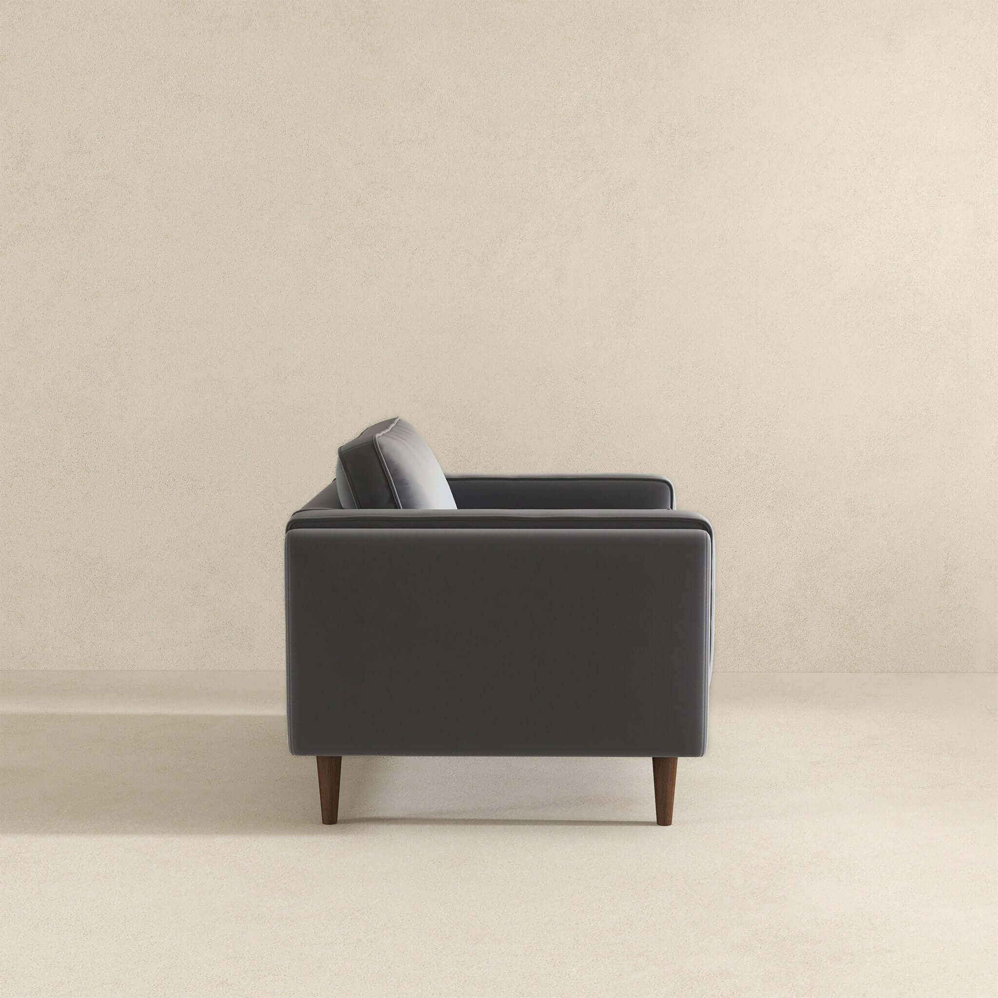 Amber Grey Velvet Lounge Chair - Image 5