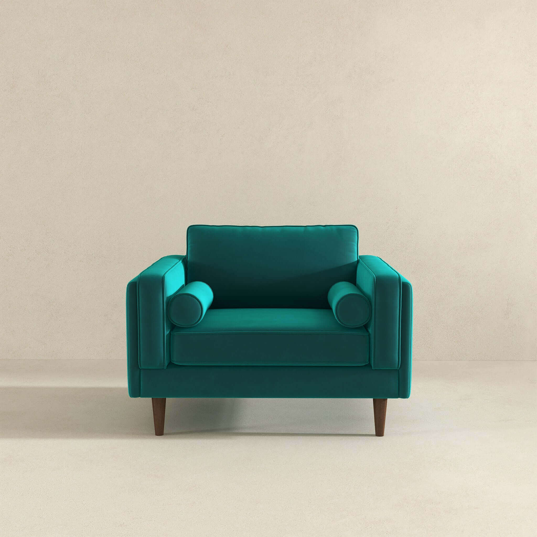 Amber Teal Velvet Lounge Chair - Image 6